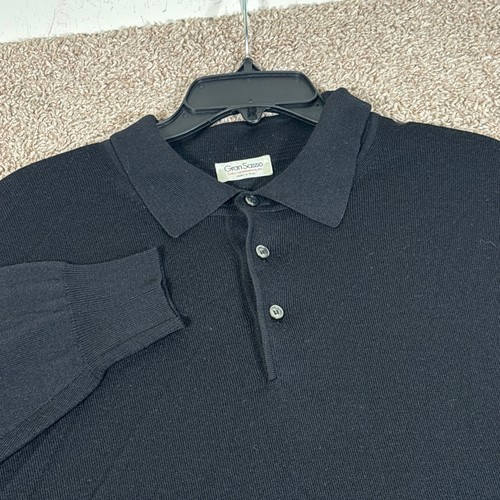 Gran sasso mens black wool - black,