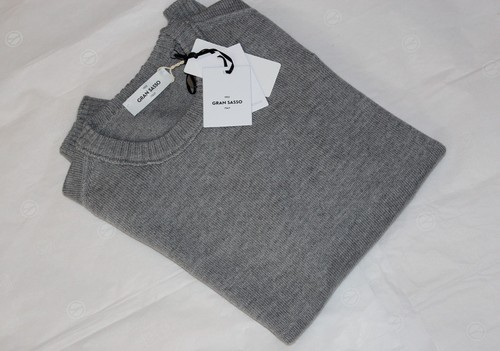 Nwt gran sasso men - gray, crew