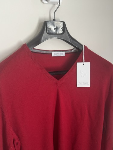 Gran sasso mens red neck - mens, v
