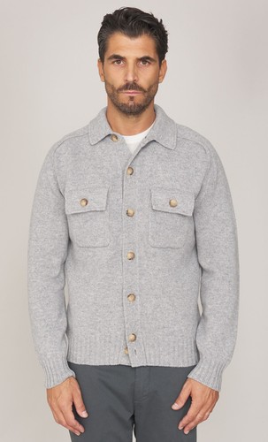 Mens pure wool - pure, buttoned